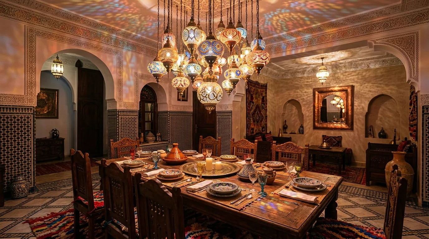 Use lanterns outdoors for evening atmosphere